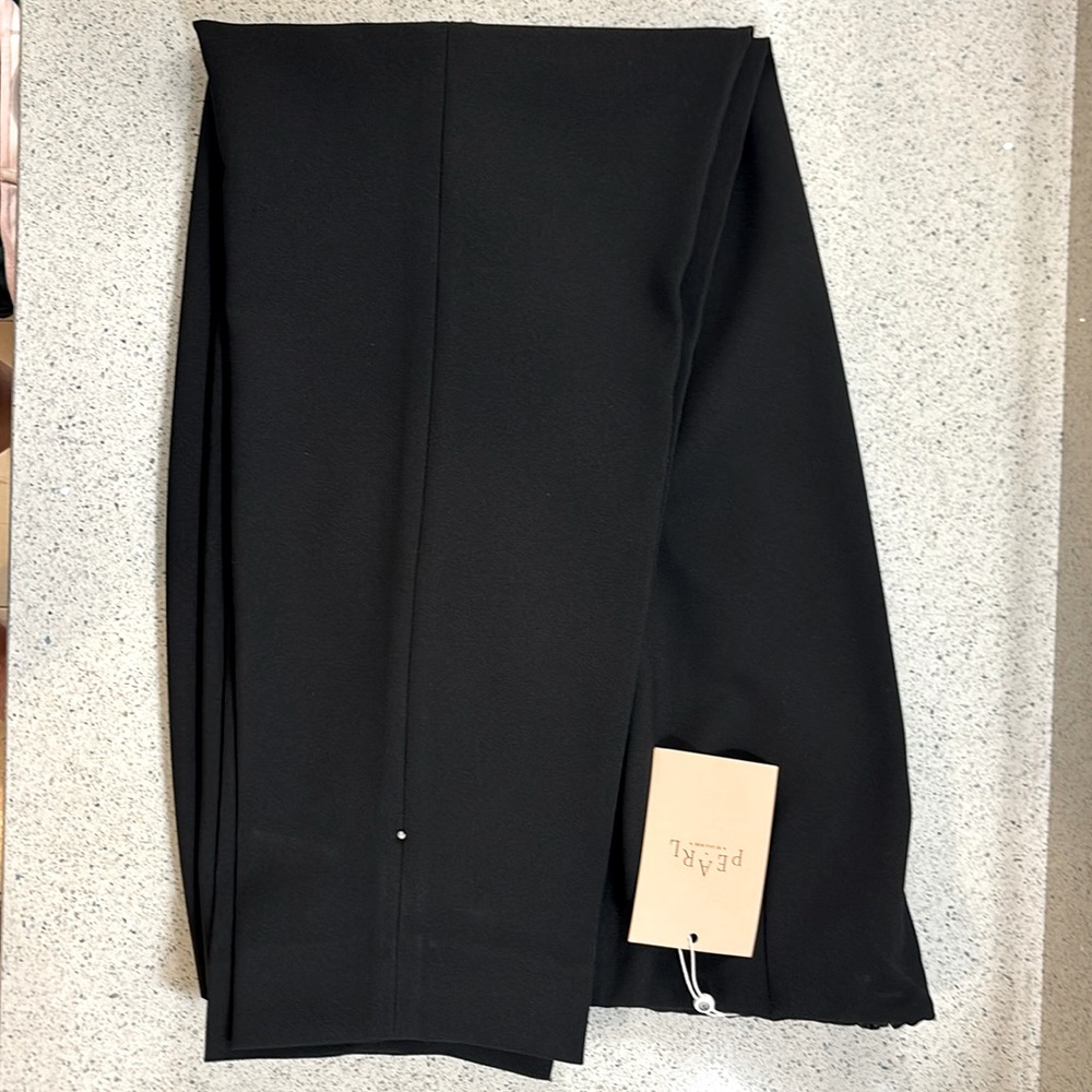 Pearl by Lela Rose black stretch crepe Susie pant